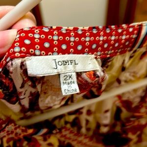 Jodie long sleeve with elastic cuff women top 2x